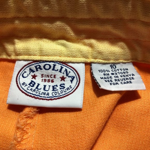 Carolina Blues Women's Pants Size10 Orange - Picture 8 of 8